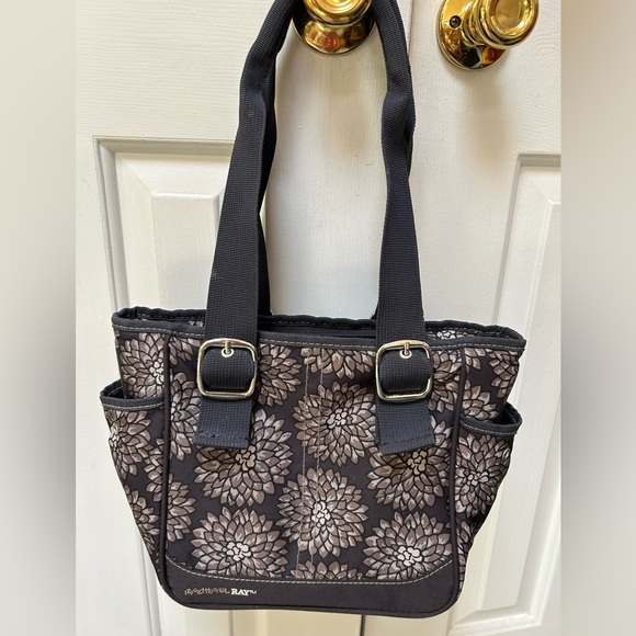 Rachel Ray Lunchbag. Floral, SilverInsulated. 1 Main & 1 small section. 12x9x5”. - Picture 5 of 7